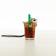 Load image into Gallery viewer, iced coffee keychains, pink drink, macchiato, coffee gift