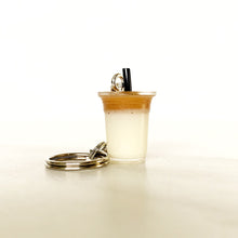 Load image into Gallery viewer, boba keychains dalgona/sea salt series, bubble tea keychain, boba tea drink keychain