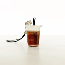 Load image into Gallery viewer, boba keychains dalgona/sea salt series, bubble tea keychain, boba tea drink keychain