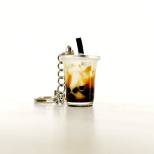 Load image into Gallery viewer, boba keychains latte series, bubble tea keychain, boba tea drink keychain