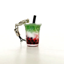 Load image into Gallery viewer, boba keychains latte series, bubble tea keychain, boba tea drink keychain