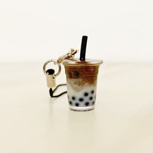 Load image into Gallery viewer, boba keychains latte series, bubble tea keychain, boba tea drink keychain