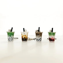 Load image into Gallery viewer, boba keychains latte series, bubble tea keychain, boba tea drink keychain