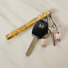 Load image into Gallery viewer, boba milk tea keychain, bubble tea drink keychain