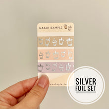 Load image into Gallery viewer, SAMPLE boba washi tape | bubble tea washi tape (45cm of each)