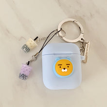 Load image into Gallery viewer, boba milk tea keychain, bubble tea drink keychain
